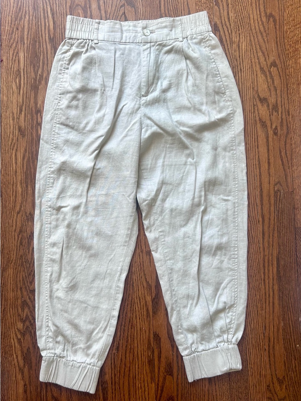Zara High Waisted Linen Pants